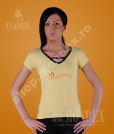 Tricou cu maneca scurta pentru femei - 7009-1