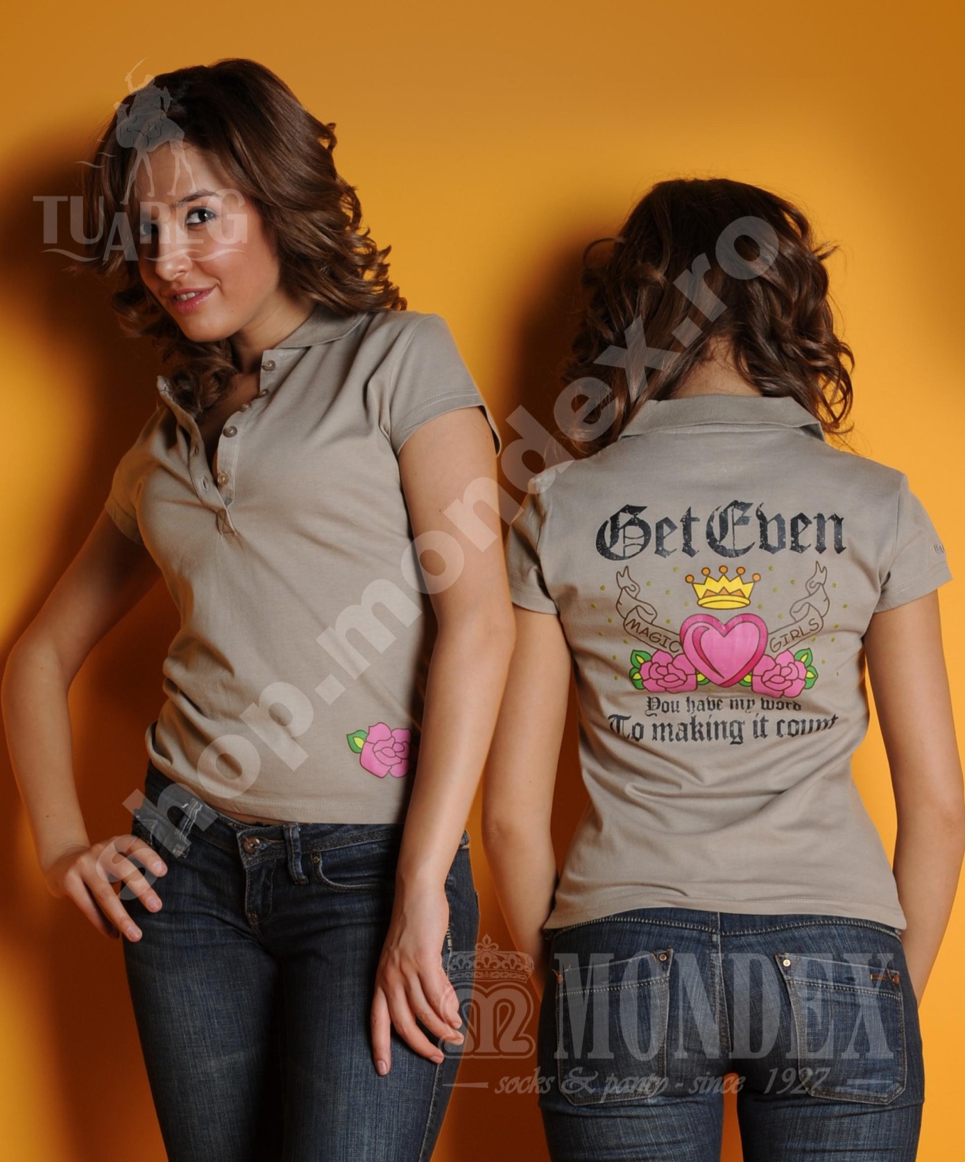Tricou cu maneca scurta pentru femei - 7201-1