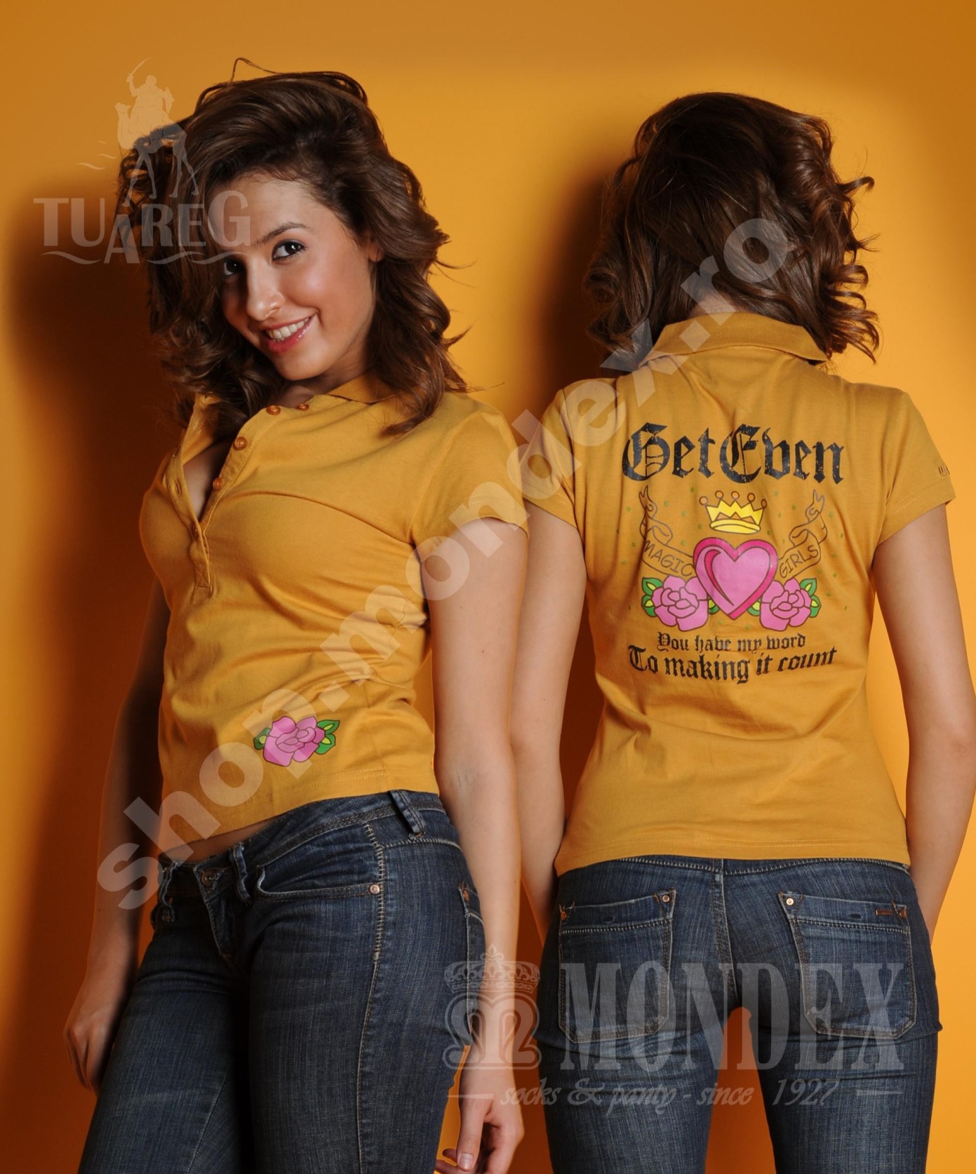Tricou cu maneca scurta pentru femei - 7201-1