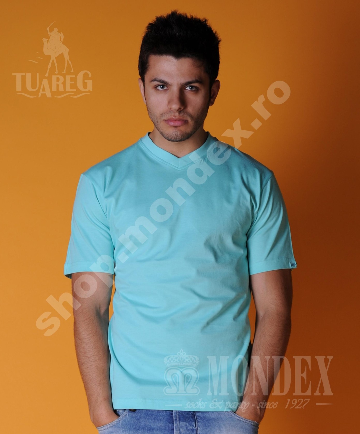 Tricou cu maneca scurta pentru barbati - 8003-1