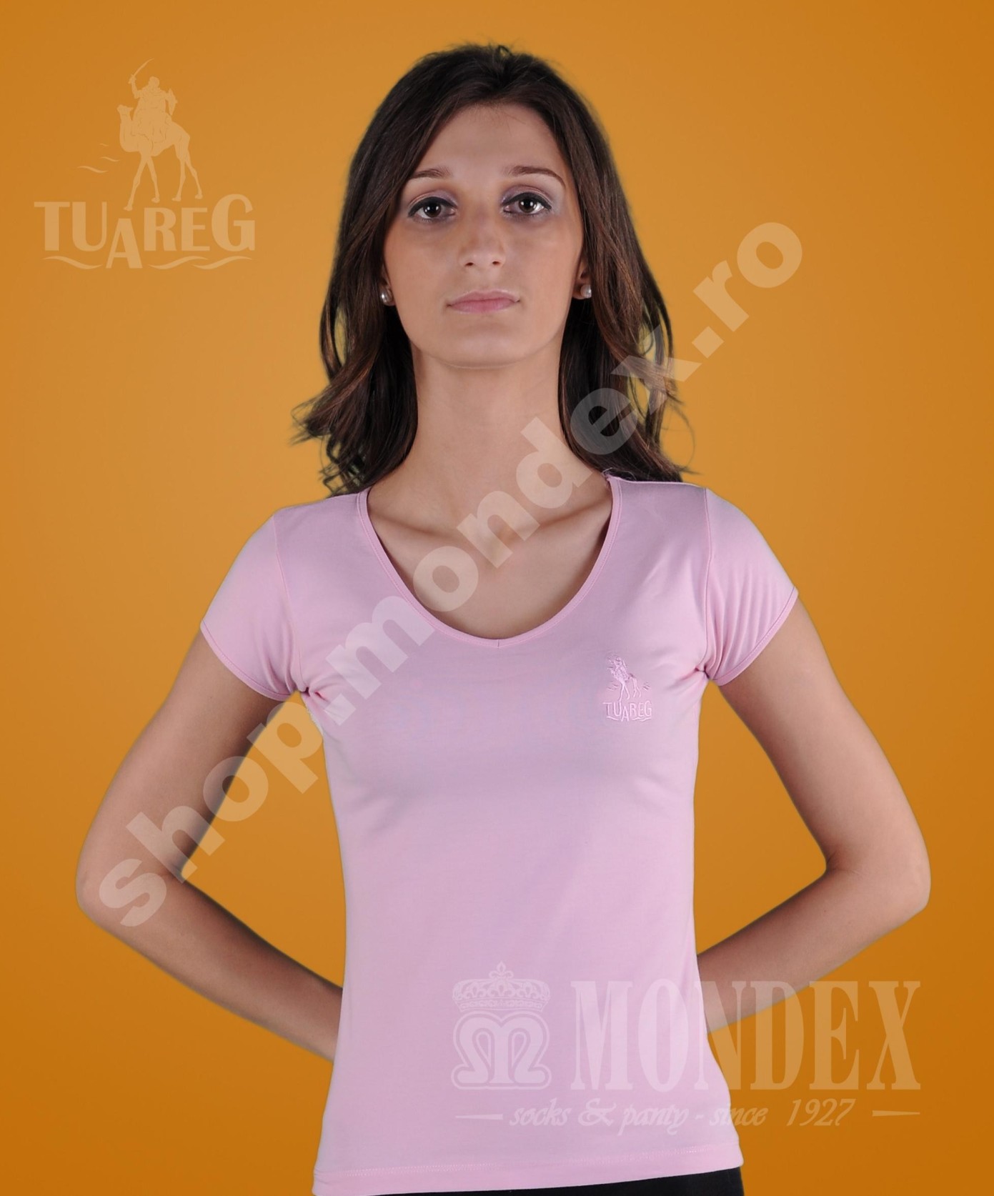 Tricou cu maneca scurta pentru femei - 7007-1