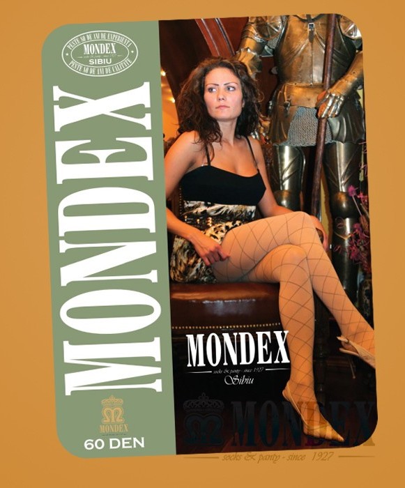 Ciorapi pantalon elasticizati cu model, 60 den - 906-1
