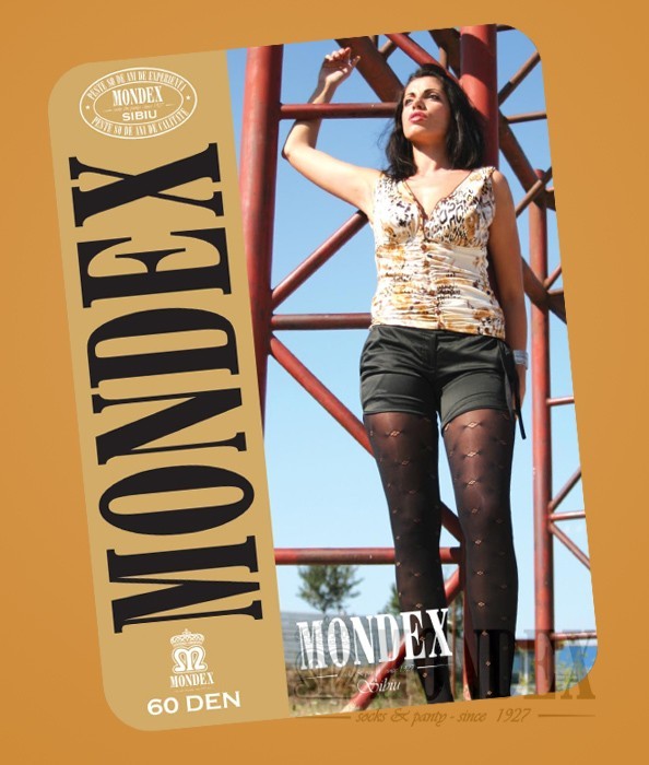 Ciorapi pantalon elasticizati cu model, 60 den - 921-1