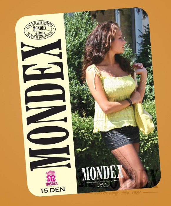 Ciorapi pantalon elasticizati cu model, 15 den - 935-1