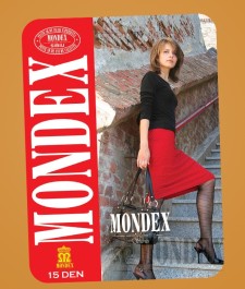 Ciorapi pantalon elasticizati cu model, 15 den - 942-1