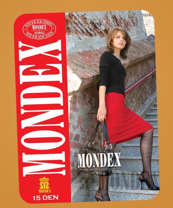 Ciorapi pantalon elasticizati cu model, 15 den - 942-1