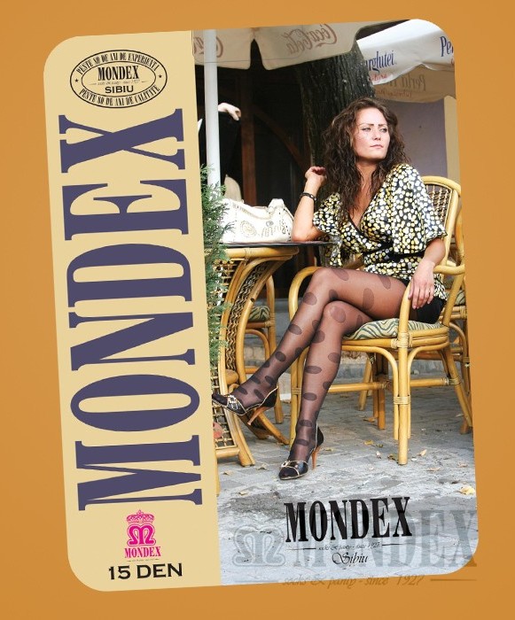 Ciorapi pantalon elasticizati cu model, 15 den - 948-1
