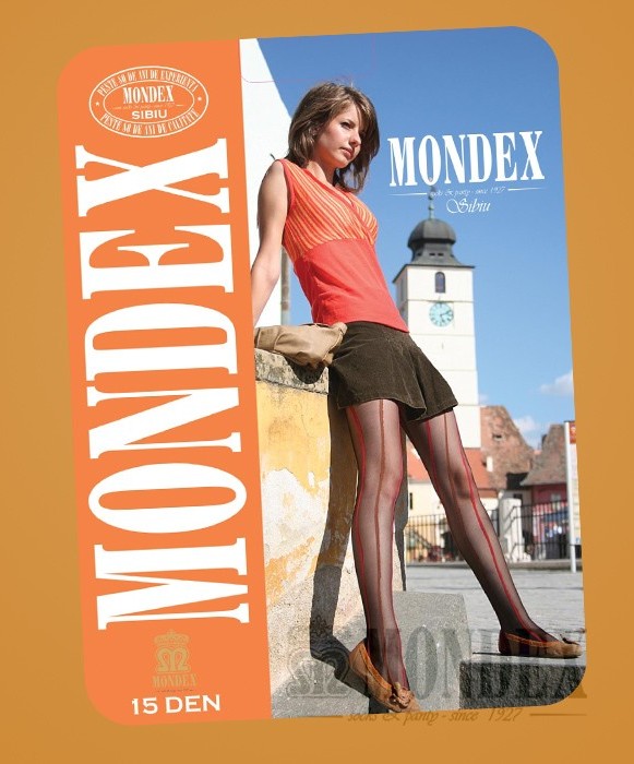 Ciorapi pantalon elasticizati cu model, 15 den - 950-1
