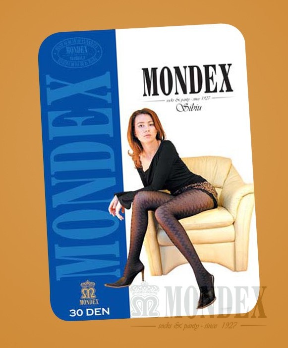 Ciorapi pantalon elasticizati cu model, 30 den - 960-1