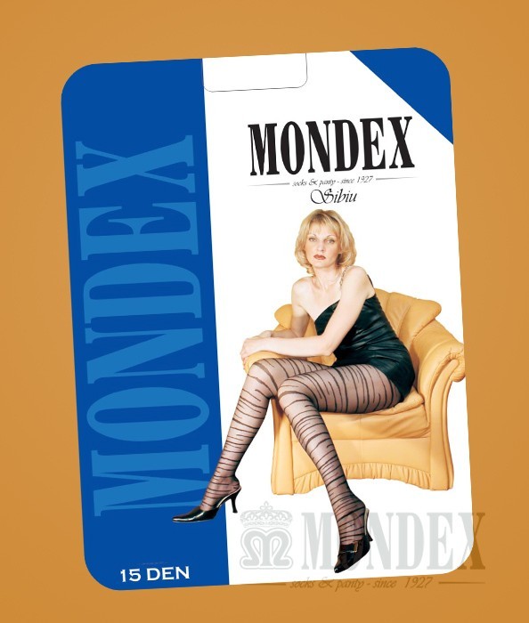 Ciorapi pantalon elasticizati cu model, 15 den - 969-1