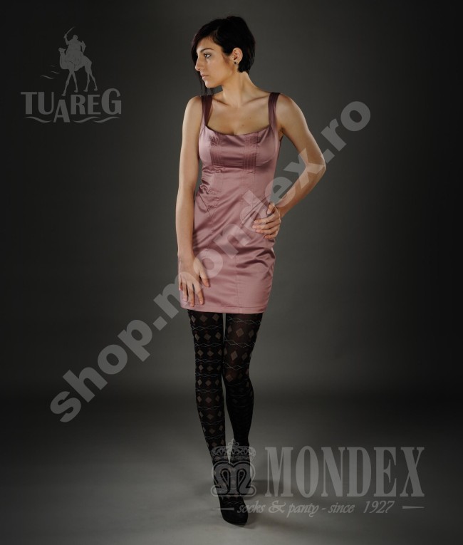Ciorapi pantalon elasticizati cu model, 60 den - 905-1