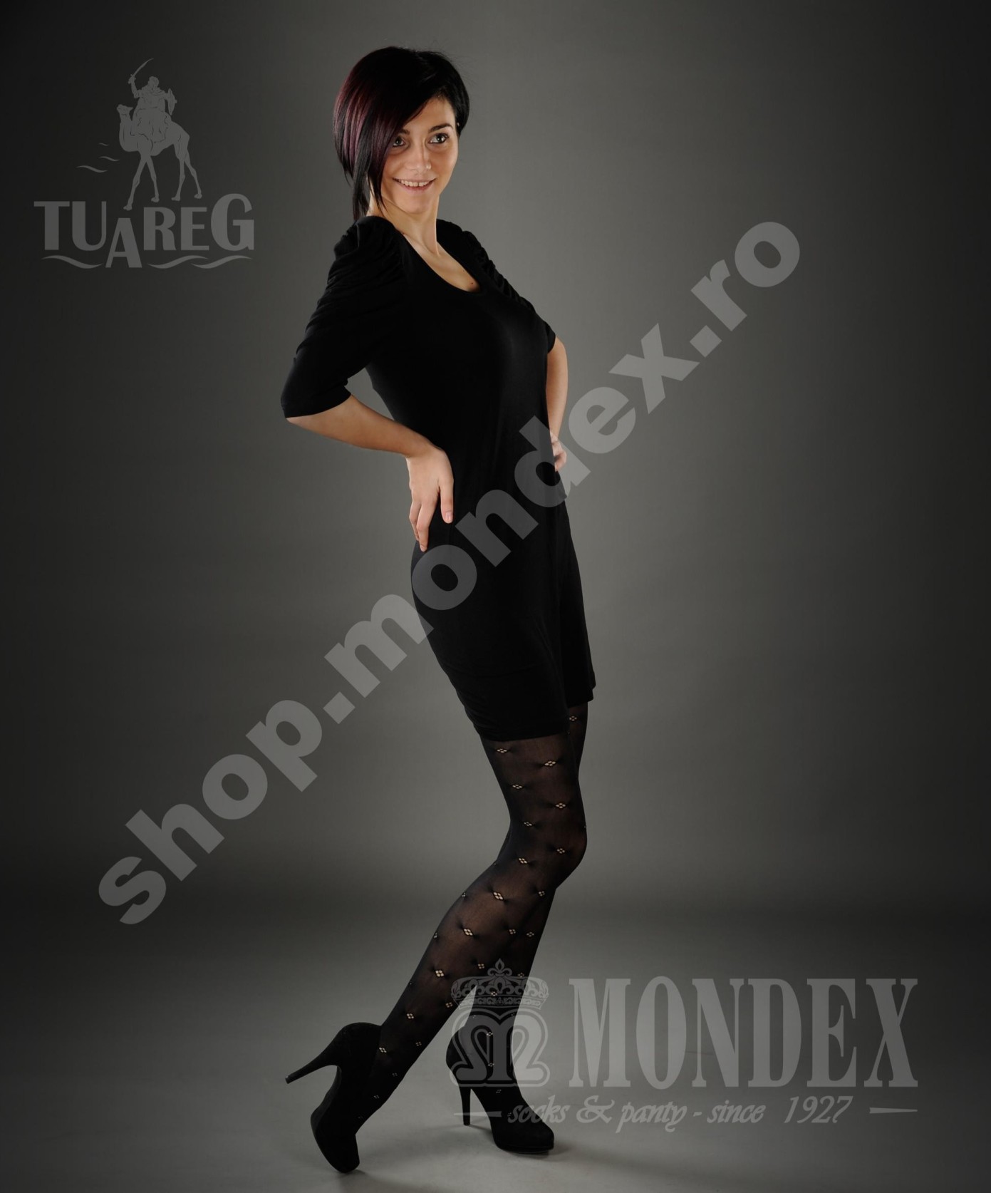 Ciorapi pantalon elasticizati cu model, 60 den - 921-1